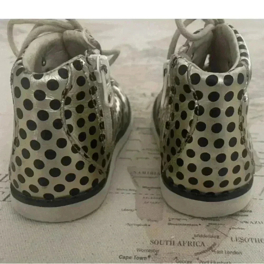 AKID Polka Dot Boots Size 7